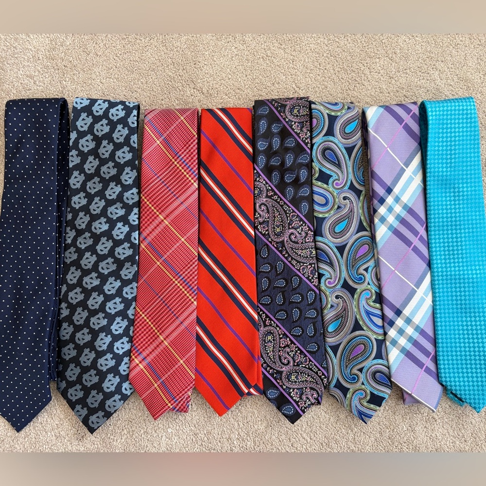 Lot: 8 neckties